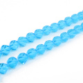 A5020-5 # Beat Qualität Aqua Blau Facettierte Kristall 10mm kristall perlen großhandel kristall helix armband twisted glasperlen für DIY